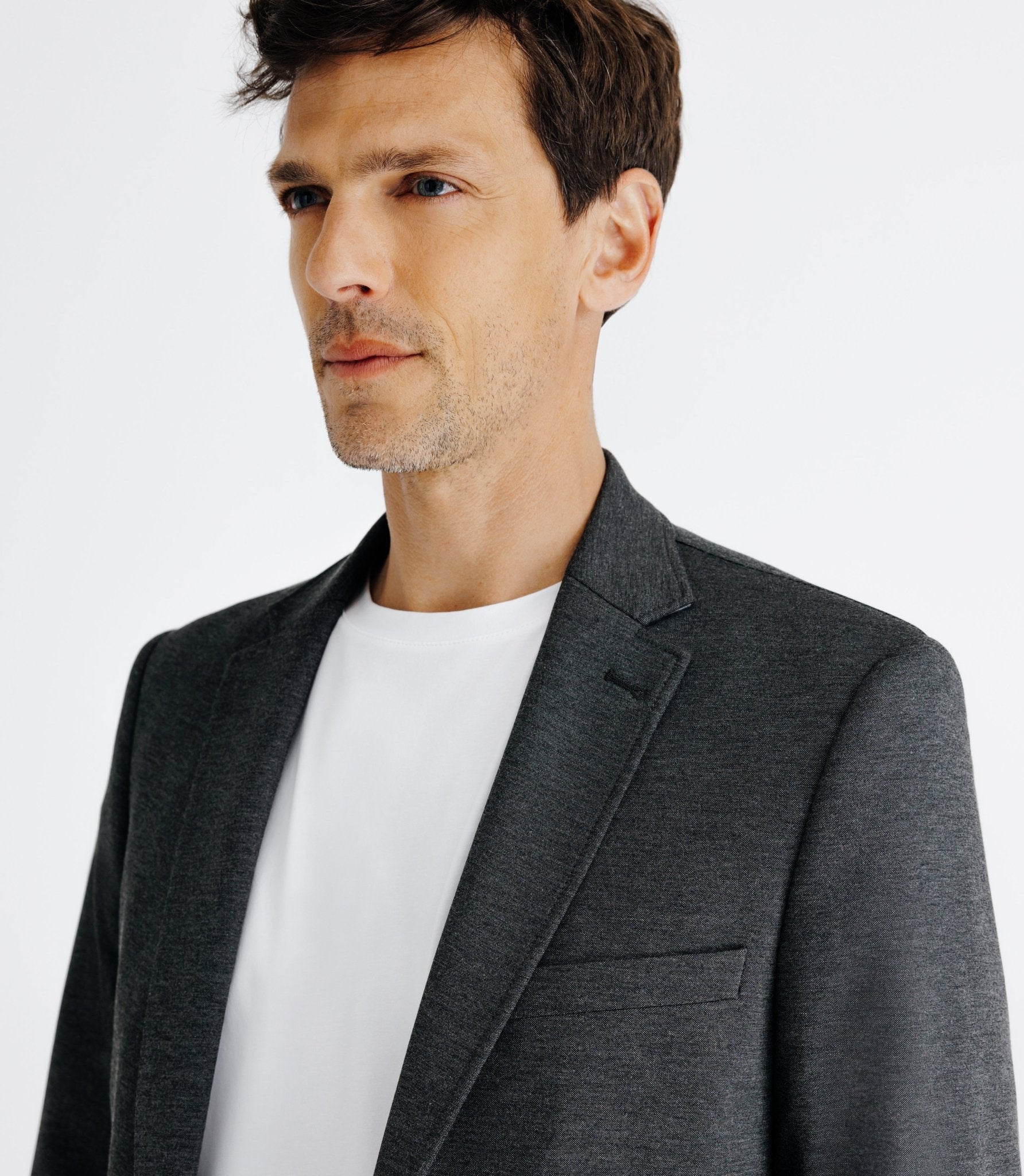 Veste ville en maille grise - IZAC