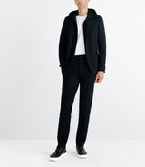Veste en maille avec parmenture noire - IZAC