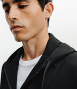 Veste en maille avec parmenture noire - IZAC