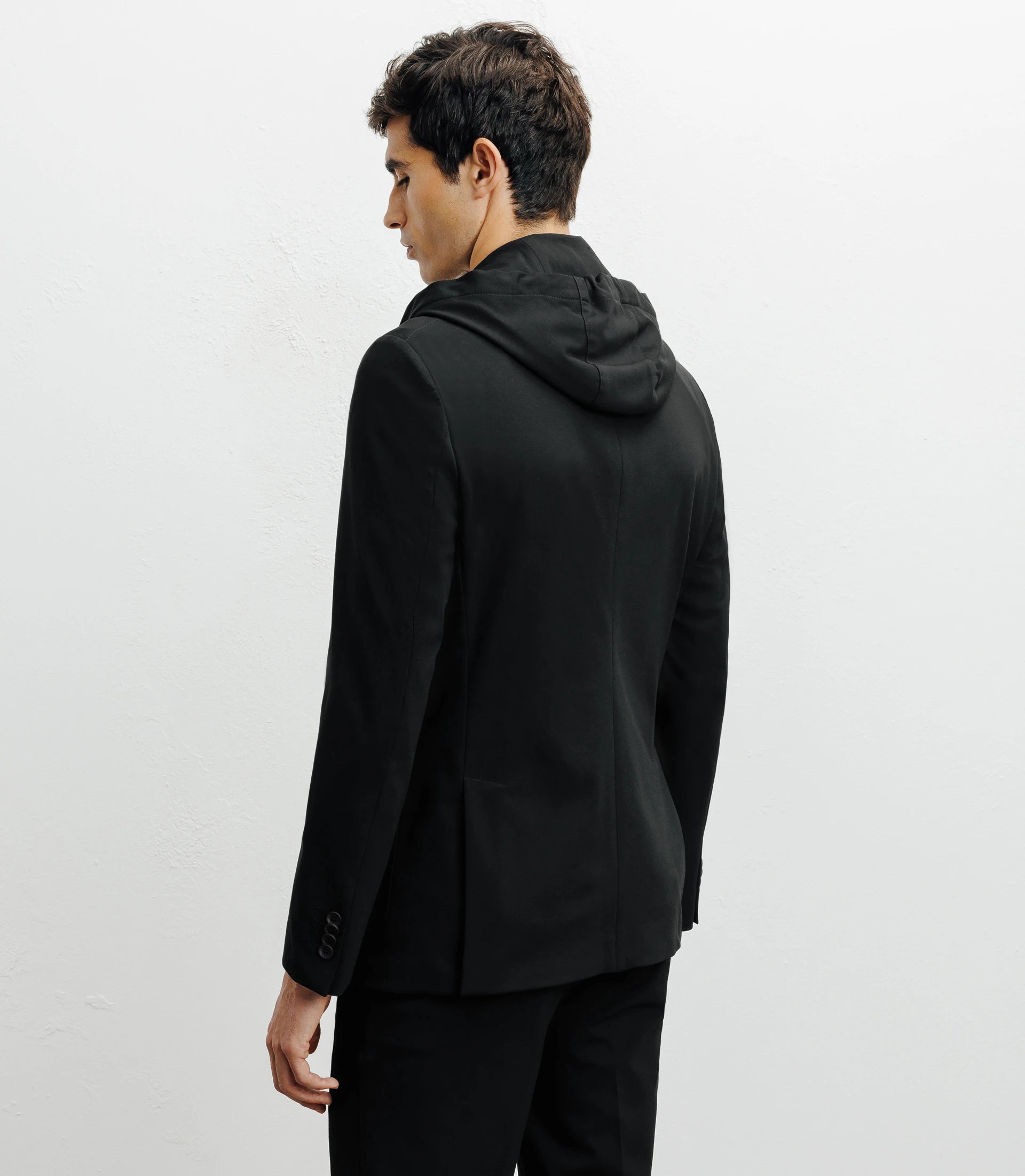 Veste en maille avec parmenture noire - IZAC