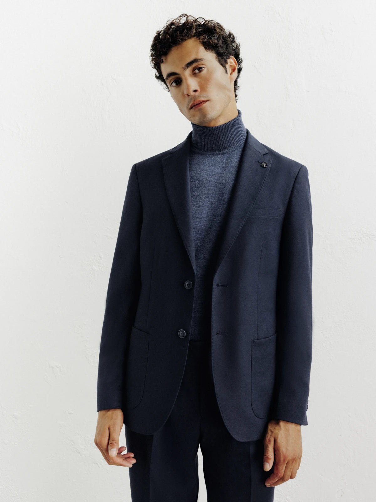 Veste ville en flanelle marine - IZAC