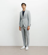 Veste ville en maille 2 boutons gris - IZAC