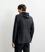 Veste ville à capuche gris foncé - IZAC