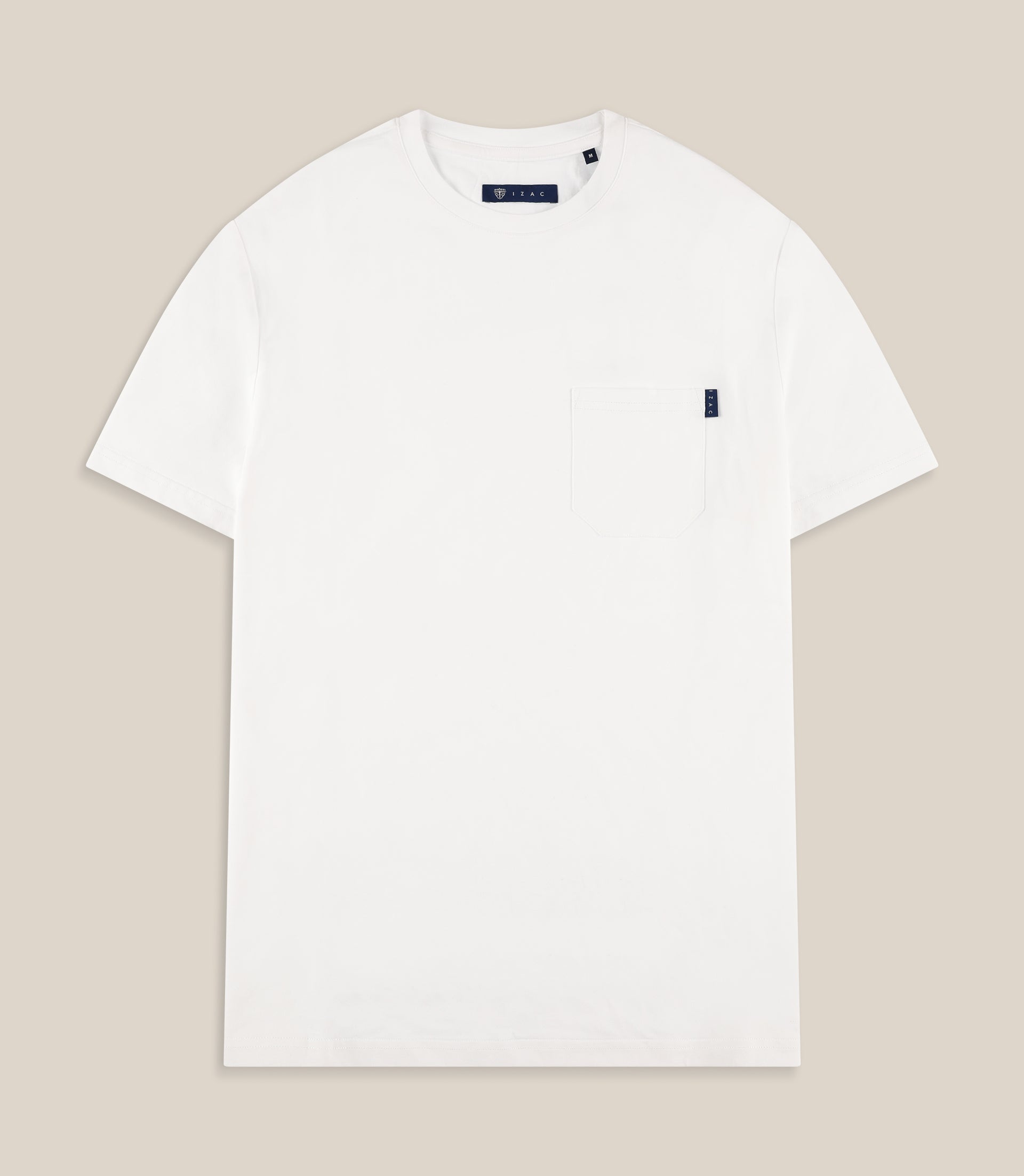 T-shirt à poche blanc - IZAC