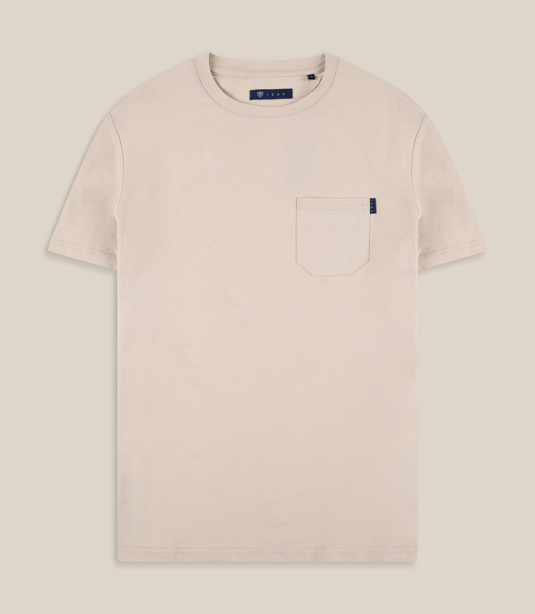 T-shirt à poche beige - IZAC