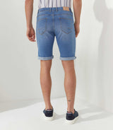 Bermuda slim en jean bleu - clair "Valker" - IZAC