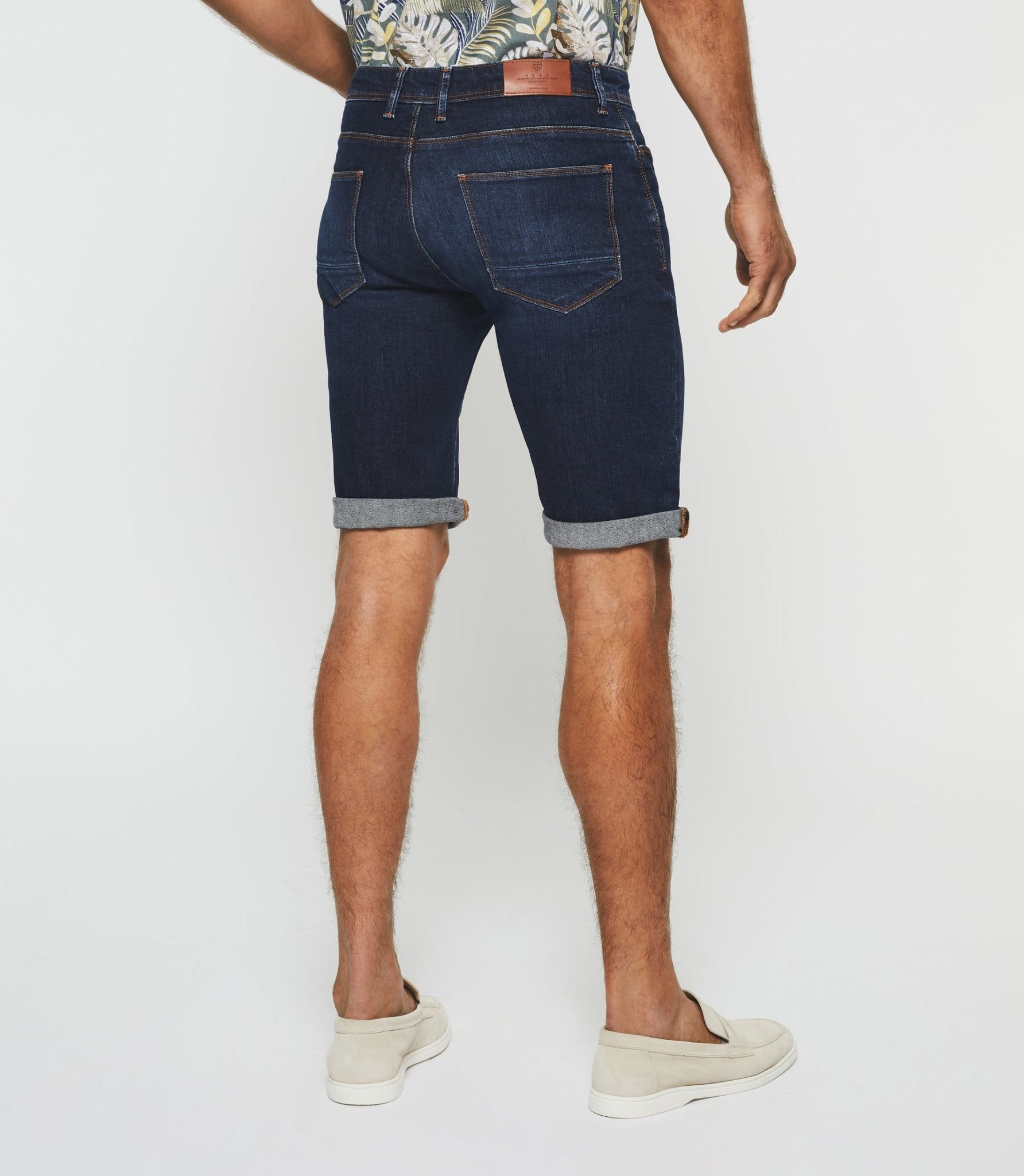 Bermuda hydroless denim bleu foncé "Start" - IZAC