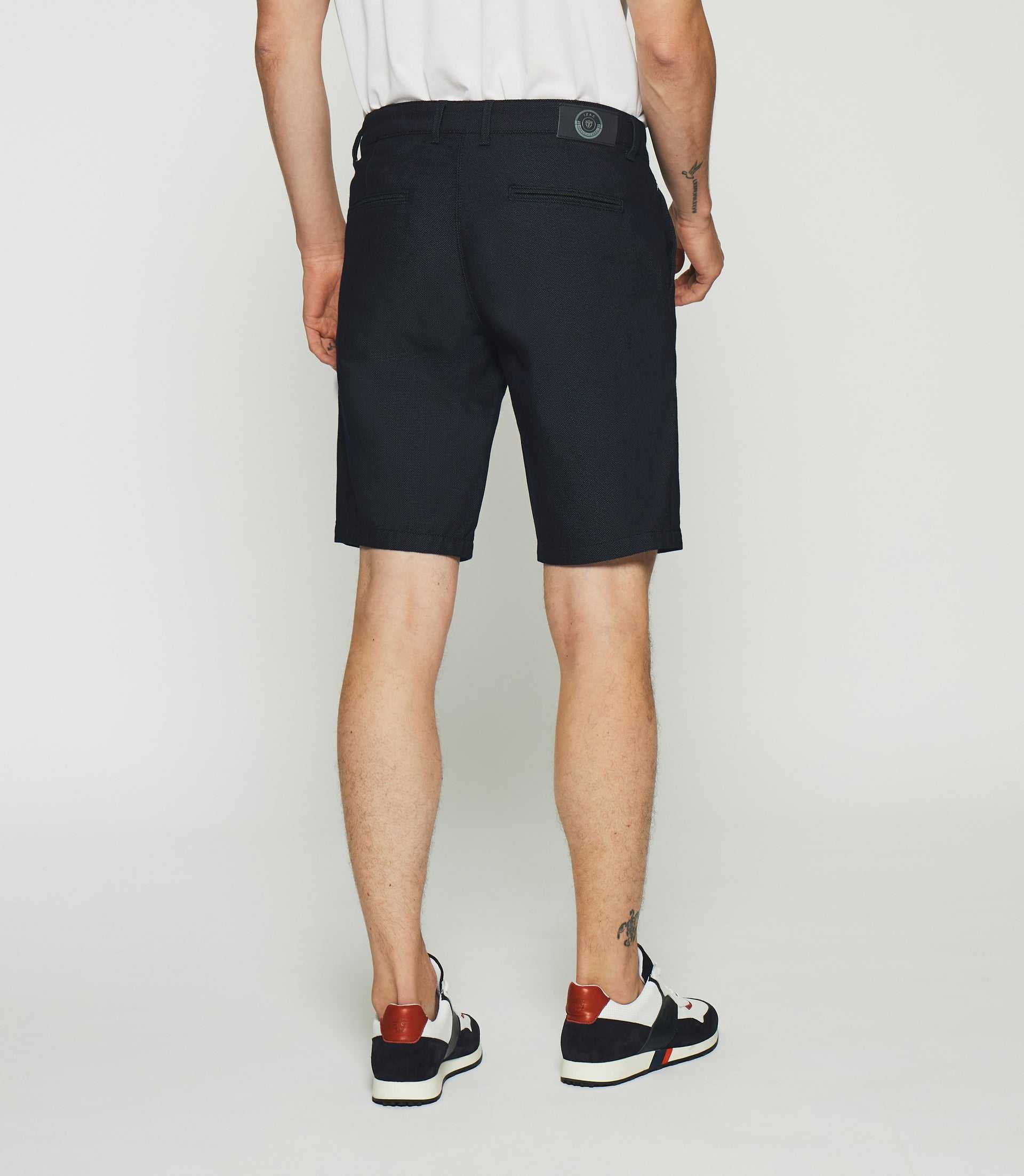 Bermuda en coton marine - IZAC