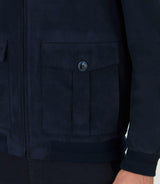 Blouson suédine marine "Cidre" - IZAC