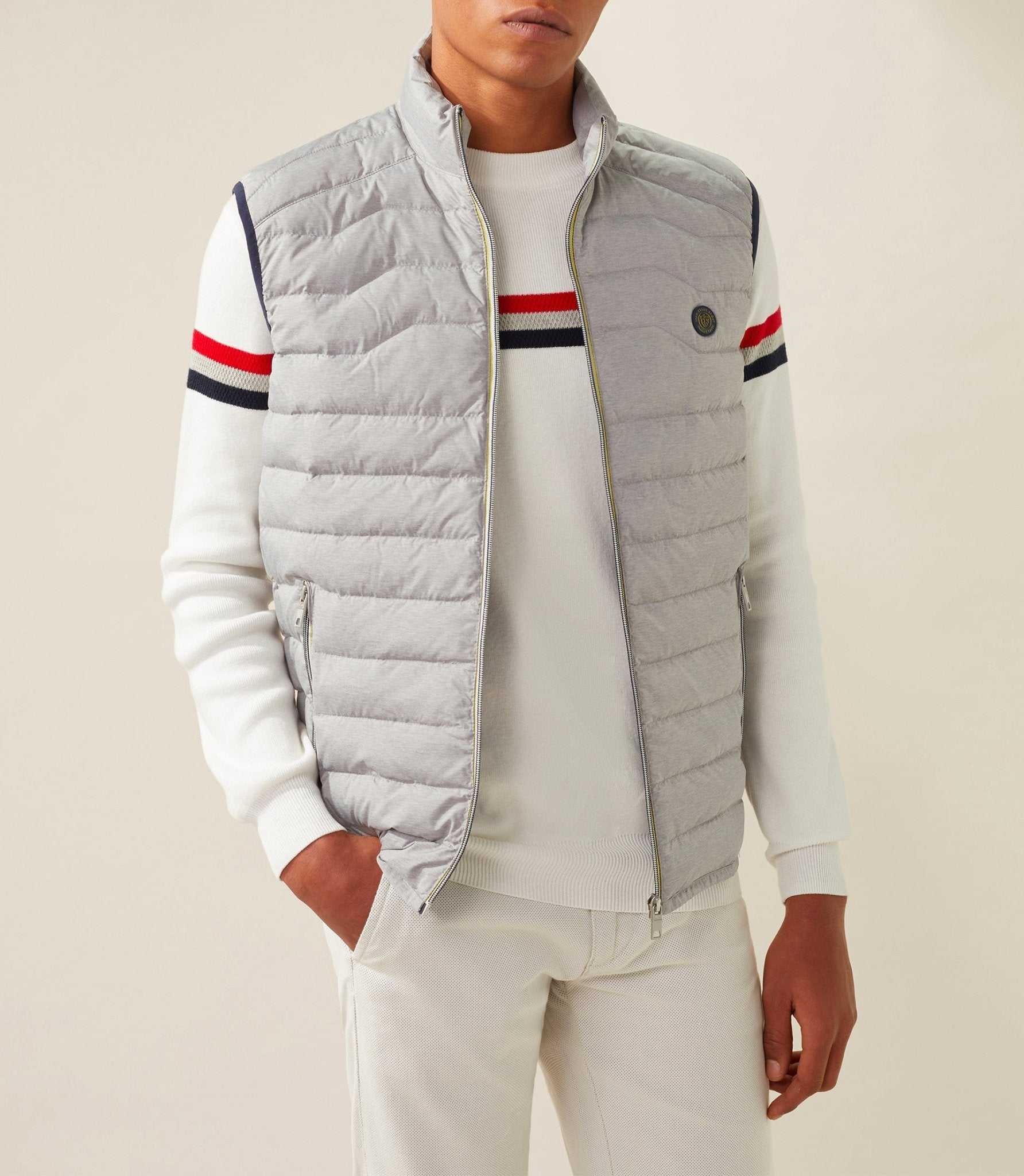 Blouson sans manche gris - chine "Kingdon" - IZAC
