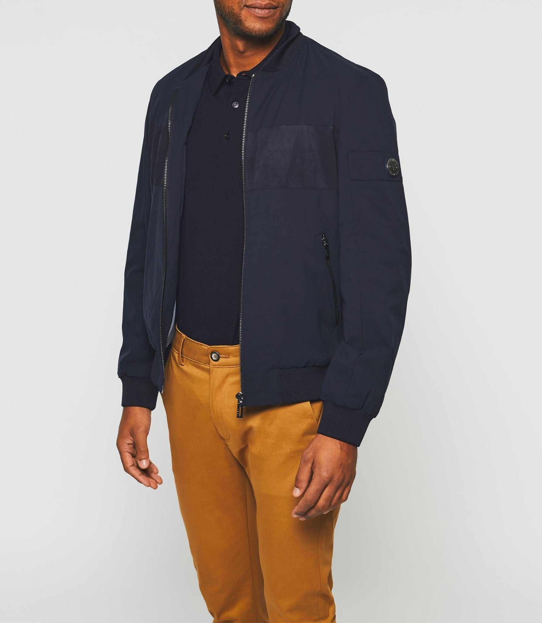 Blouson à capuche marine "Rollin" - IZAC