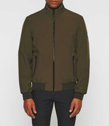 Blouson col montant sport kaki foncé "Roque" - IZAC
