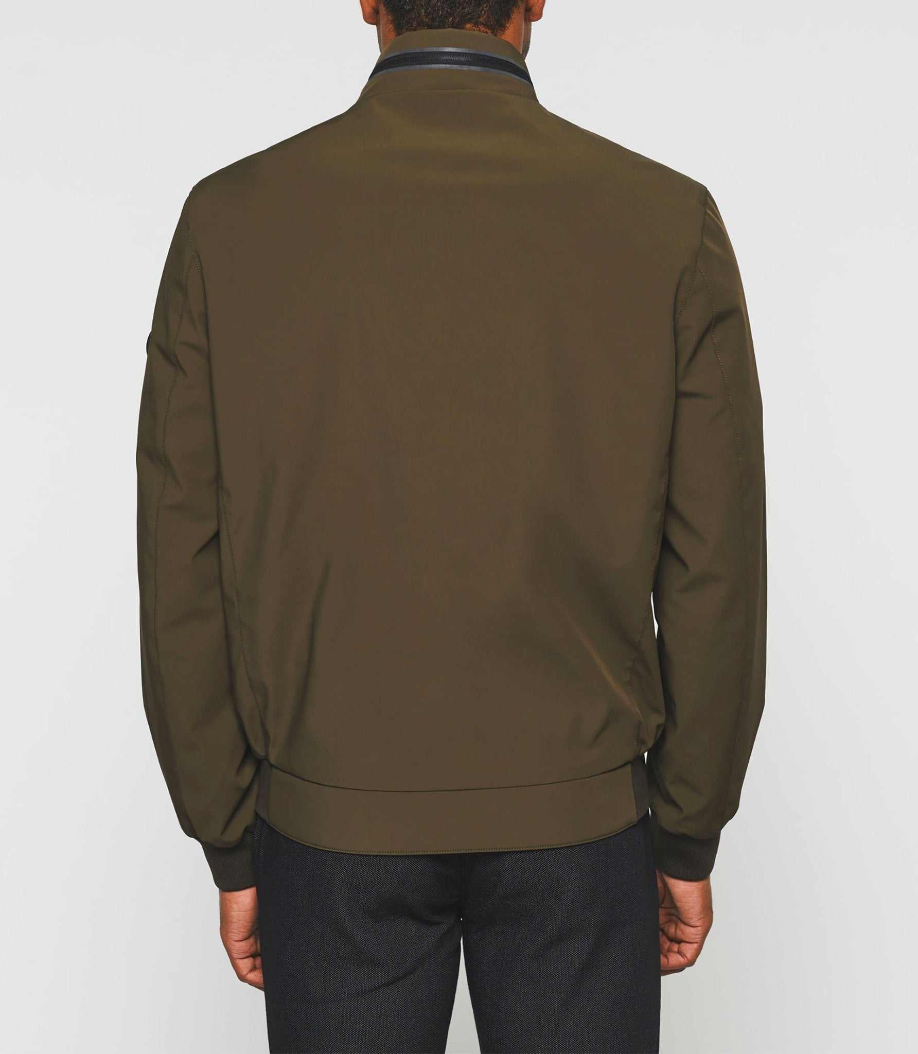 Blouson col montant sport kaki foncé "Roque" - IZAC