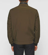 Blouson col montant sport kaki foncé "Roque" - IZAC