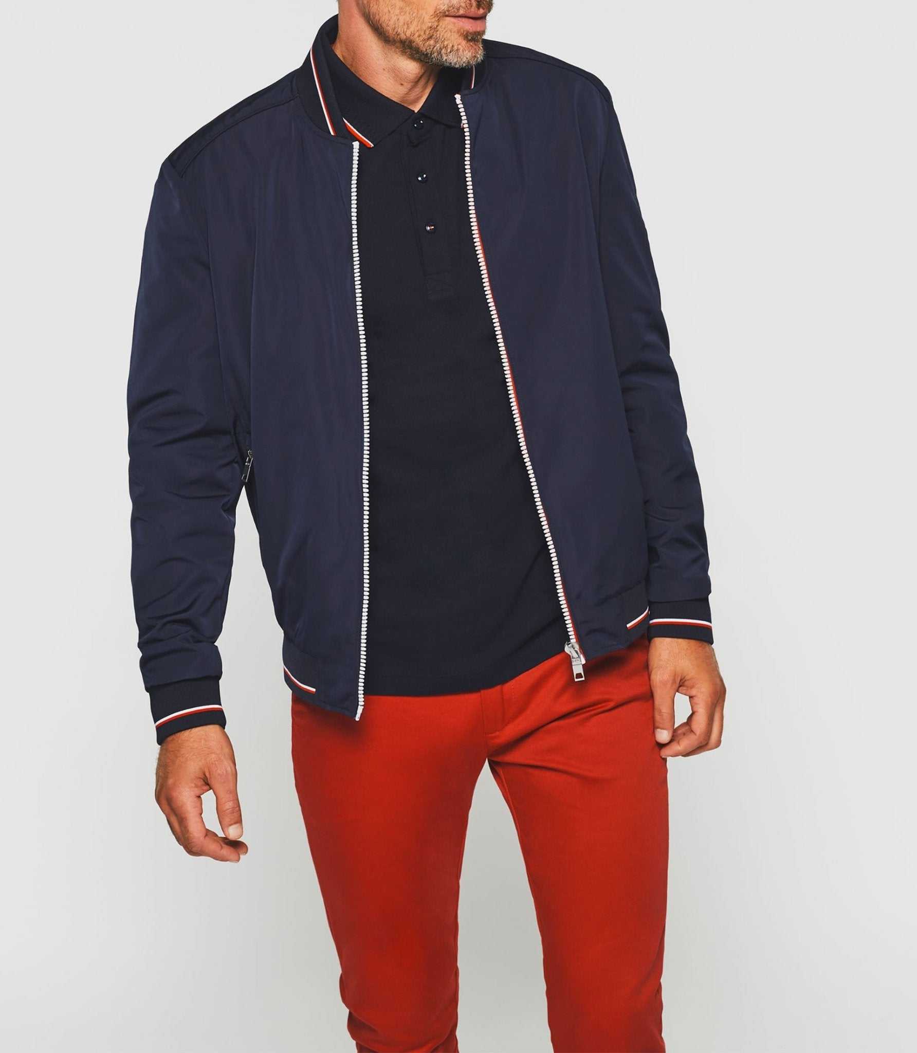 Blouson teddy bi - matière marine "Rufino" - IZAC