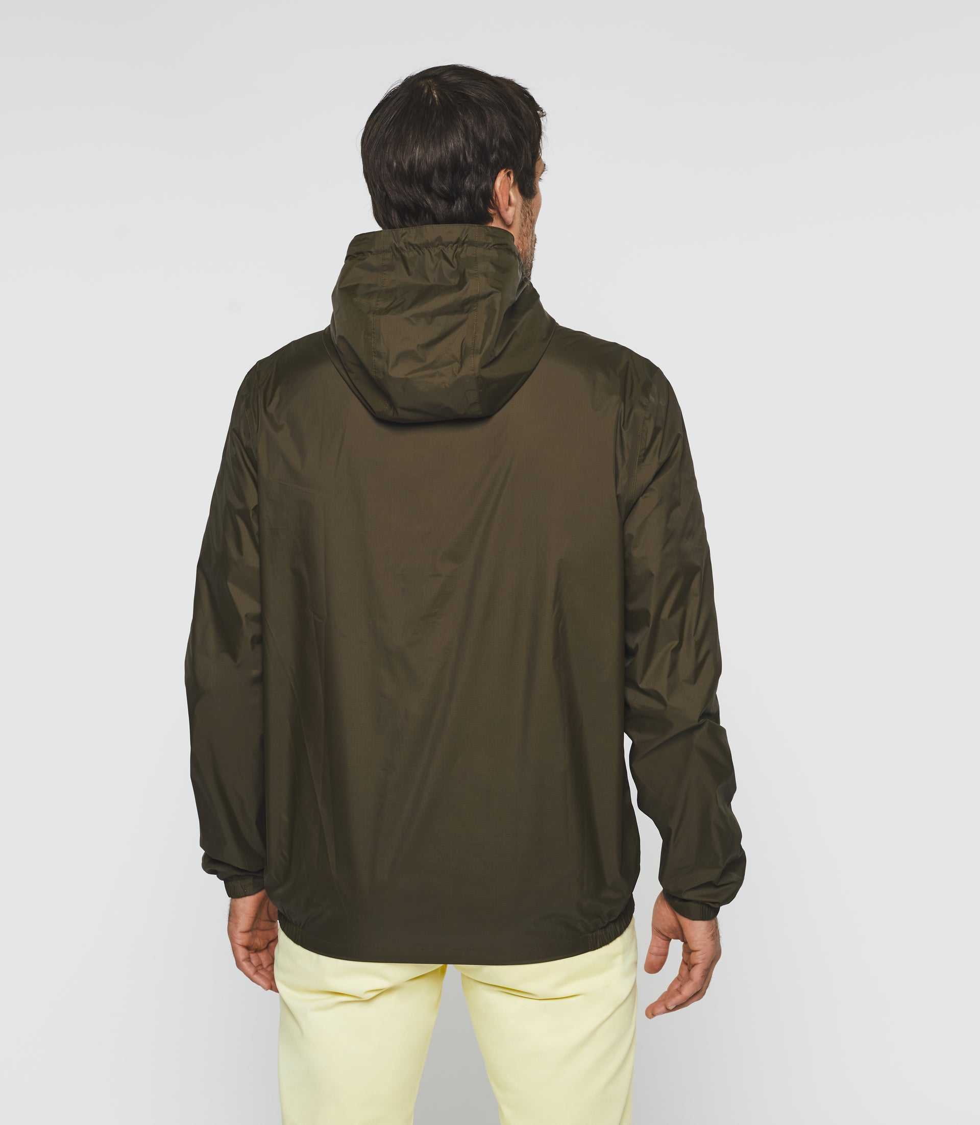 Blouson à capuche réversible kaki et noir "Ryan" - IZAC