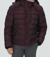 Blouson matelassé bordeaux "Tamis" - IZAC