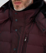 Blouson matelassé bordeaux "Tamis" - IZAC