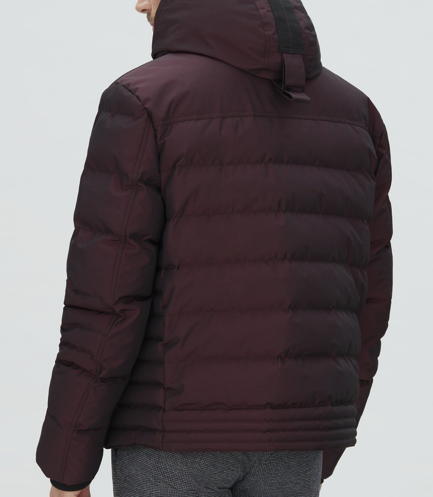 Blouson matelassé bordeaux "Tamis" - IZAC