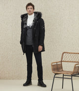 Parka longue noire "Ticiano" - IZAC