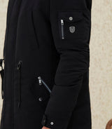 Parka longue noire "Ticiano" - IZAC