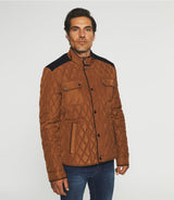 Blouson surchemise matelassé café MACEO - IZAC