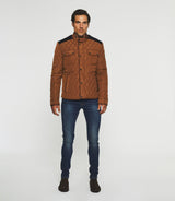 Blouson surchemise matelassé café MACEO - IZAC