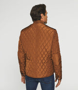 Blouson surchemise matelassé café MACEO - IZAC