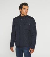 Blouson surchemise matelassé marine MACEO - IZAC