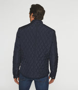 Blouson surchemise matelassé marine MACEO - IZAC