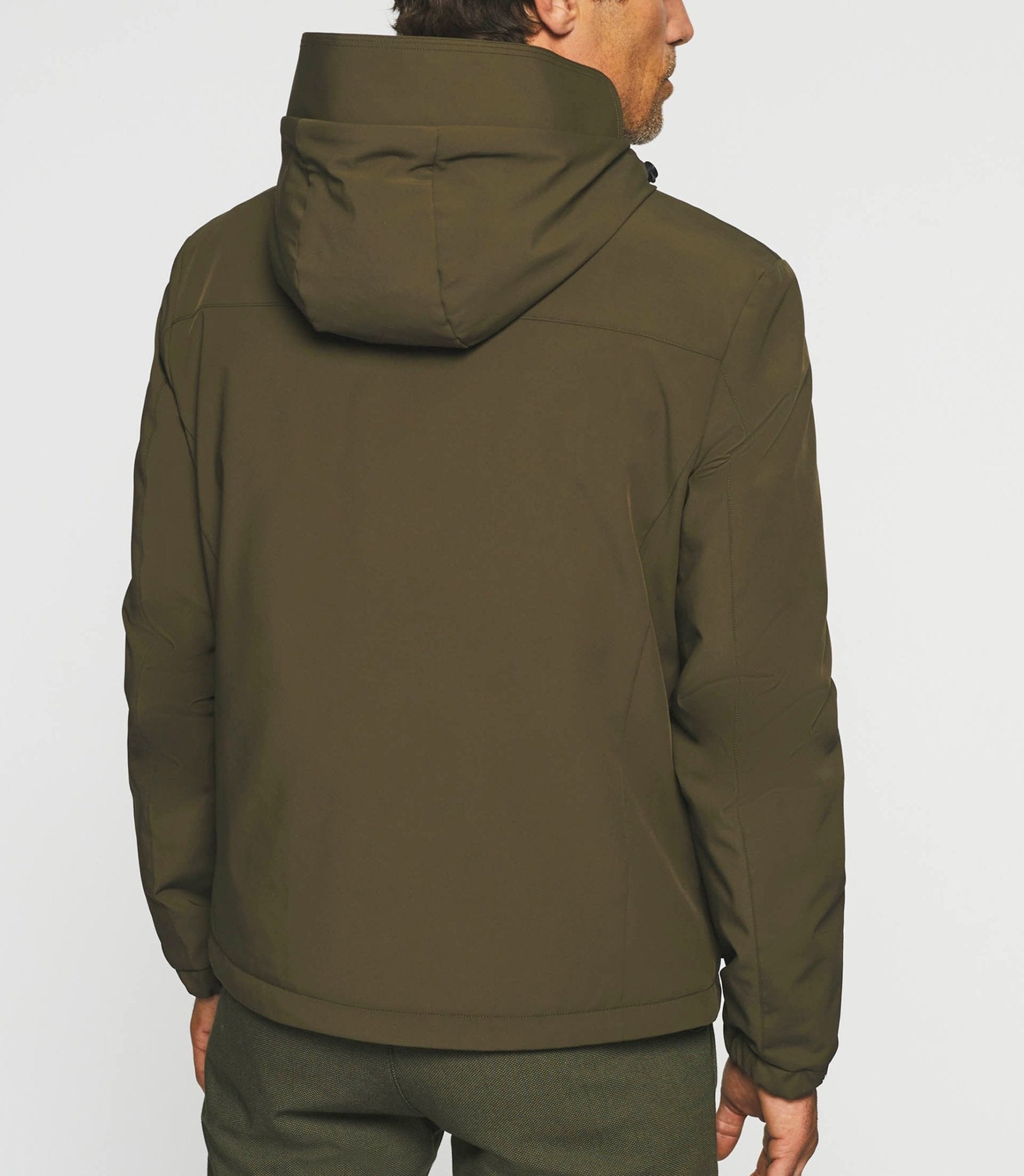Blouson technique à capuche kaki MAHDY - IZAC