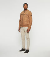 Blouson en suédine beige MALWEN - IZAC