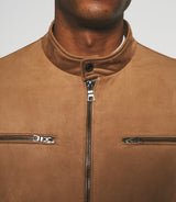 Blouson en suédine beige MALWEN - IZAC