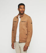 Blouson en suédine beige MALWEN - IZAC