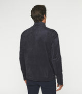 Blouson en suédine marine MALWEN - IZAC