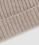 Bonnet en maille - cachemire beige "Quincy" - IZAC