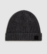 Bonnet en maille - cachemire gris chiné "Quincy" - IZAC