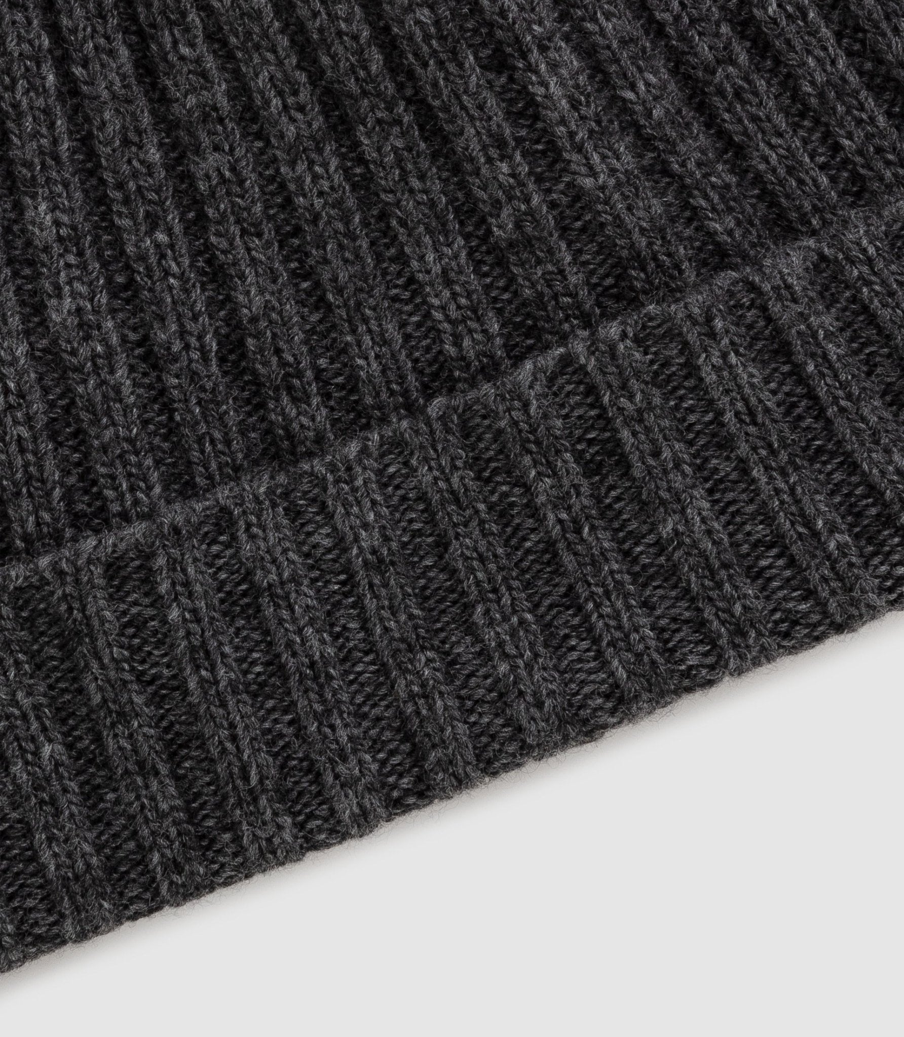 Bonnet en maille - cachemire gris chiné "Quincy" - IZAC
