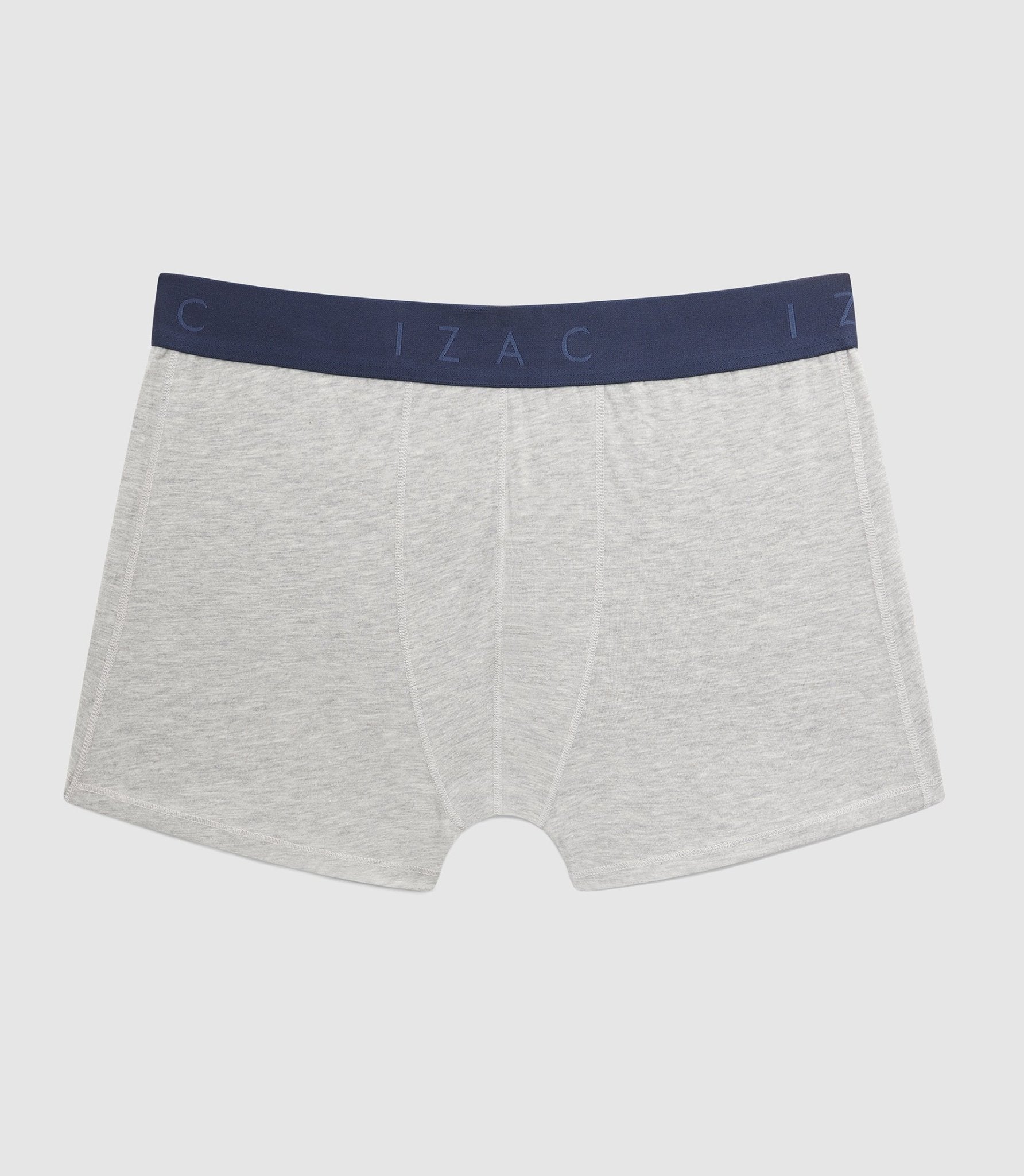 Pack de 2 boxers marine - gris chiné "Wax" - IZAC