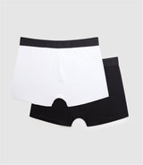 Pack de 2 boxers noir - blanc "Wax" - IZAC