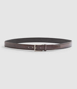 Ceinture couture en cuir patiné gris "Xalcazar" - IZAC