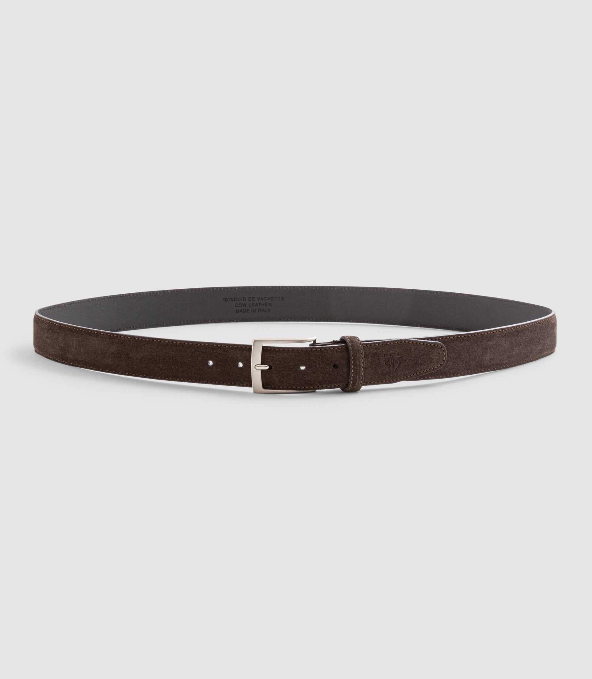 Ceinture ajustable en cuir marron "Xyang" - IZAC