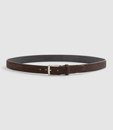 Ceinture ajustable en cuir marron "Xyang" - IZAC