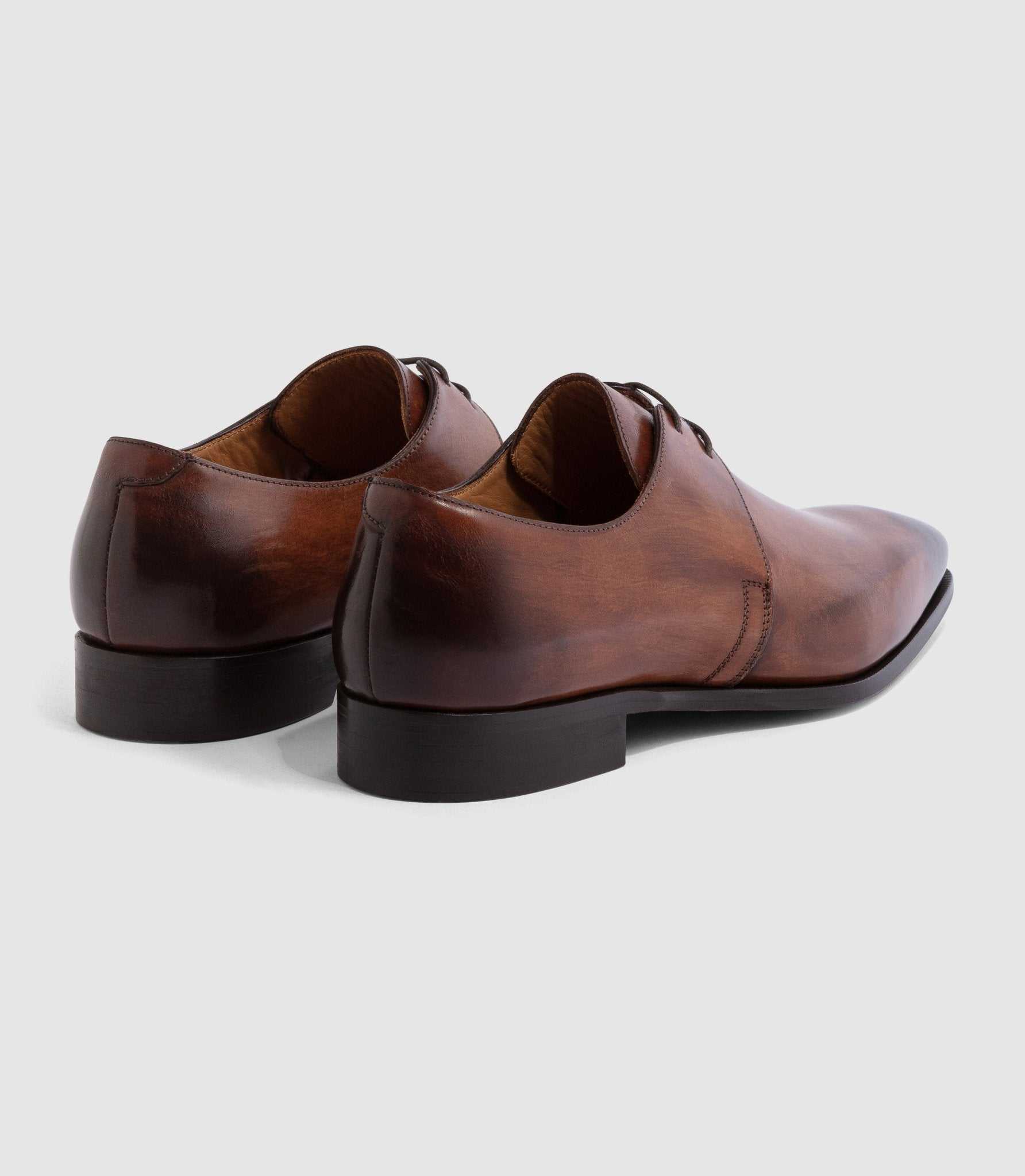 Derby cuir marron clair "Eliad" - IZAC