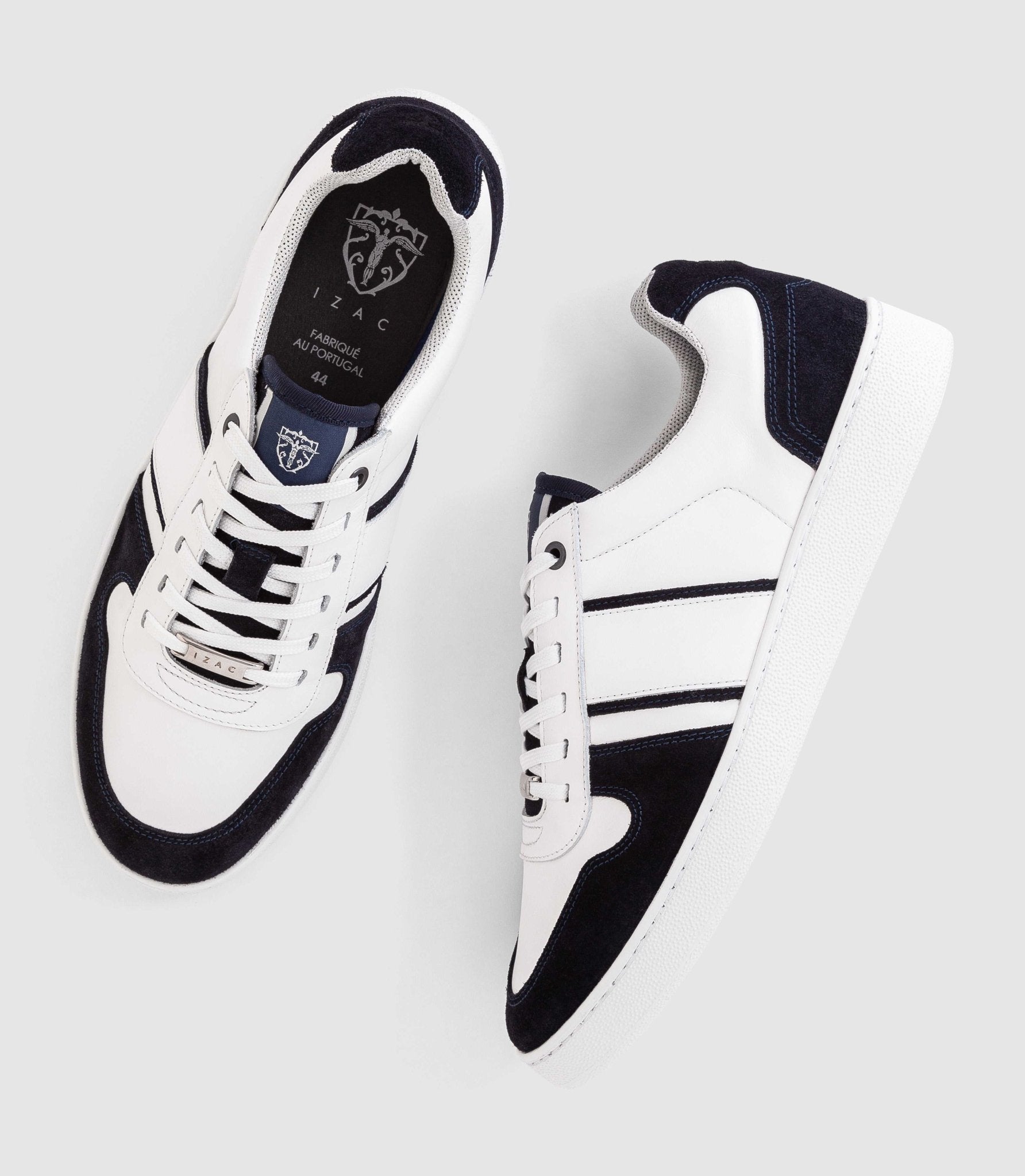 Sneakers marine - blanche "Gaspard" - IZAC