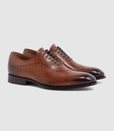Chaussure coutures cuir marron - clair "Giani" - IZAC