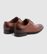 Chaussure coutures cuir marron - clair "Giani" - IZAC