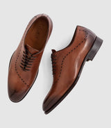 Chaussure coutures cuir marron - clair "Giani" - IZAC