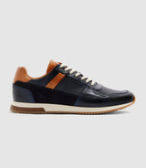 Sneakers marine et camel "Eden" - IZAC