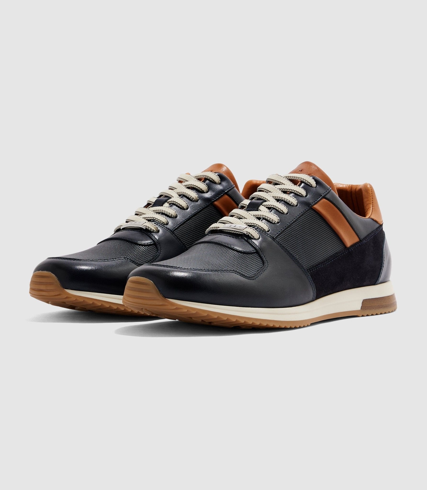Sneakers marine et camel "Eden" - IZAC